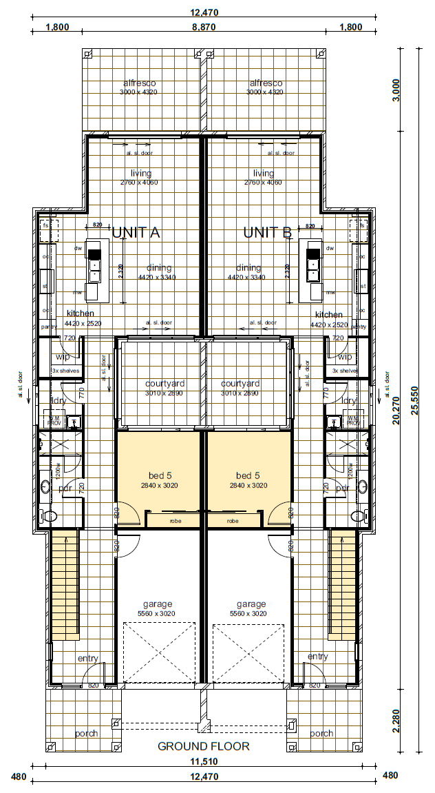 Ground floor Altona Floor plan design