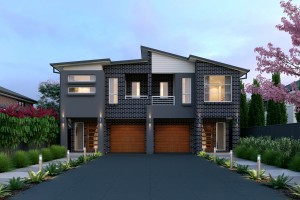 The Altona duplex two storey house casaview homes