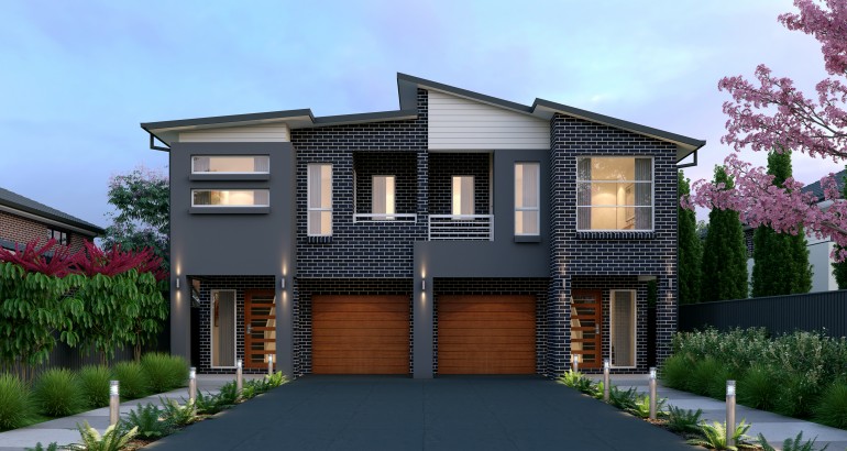 The Altona duplex two storey house casaview homes