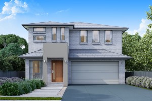 The Alantic grey white house 2 storey