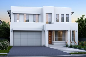 white two storey modern casaview home centennial 39