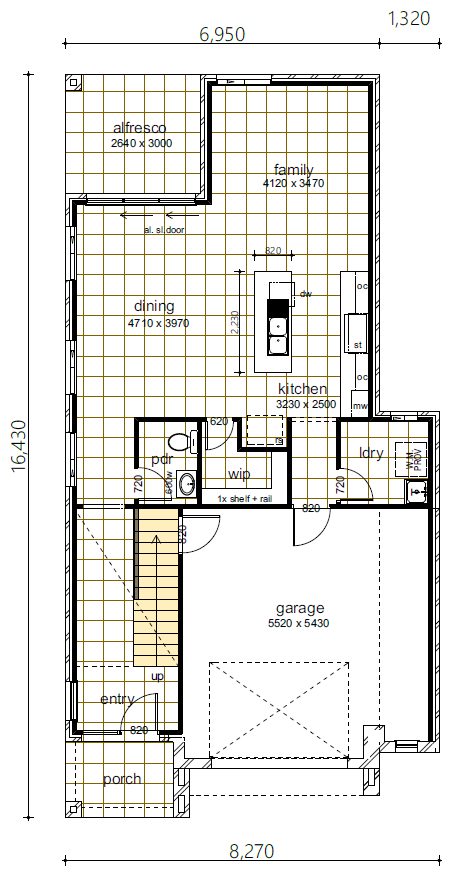 coral_23 floorplan design ground floor