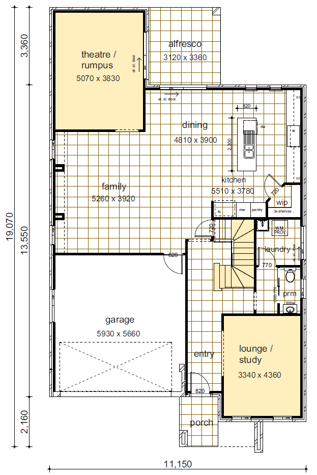 Denison 34 design ground floorplan