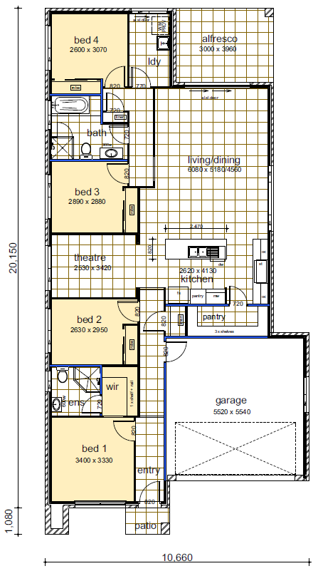 casaview homes eden-21 floorplans ground floor