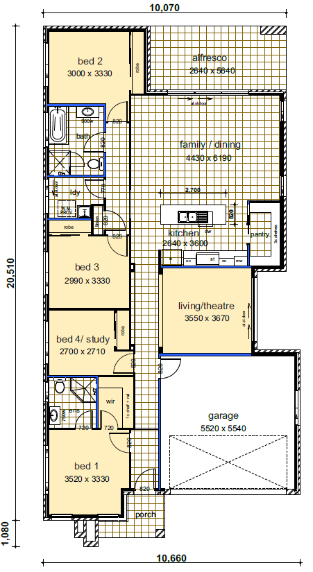 The home design Eden 22 floorplans